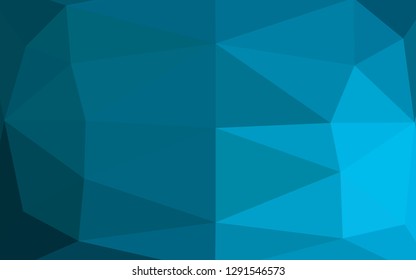 Light BLUE vector abstract polygonal texture. Creative illustration in halftone style with gradient. Brand new design for your business.