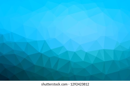 Light BLUE vector abstract polygonal texture. Geometric illustration in Origami style with gradient. Completely new template for your business design.