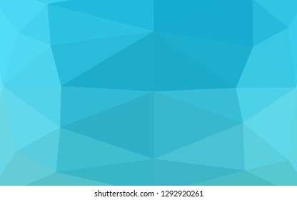 Light BLUE vector abstract polygonal cover. Shining illustration, which consist of triangles. Brand new design for your business.