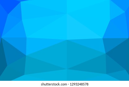 Light BLUE vector abstract polygonal cover. A vague abstract illustration with gradient. Polygonal design for your web site.