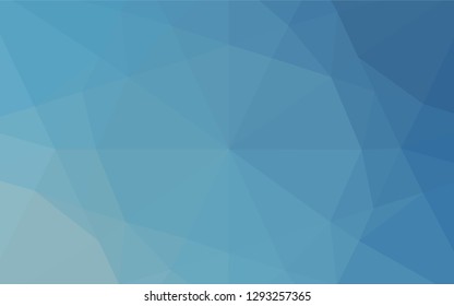 Light BLUE vector abstract polygonal layout. Colorful abstract illustration with gradient. The template can be used as a background for cell phones.