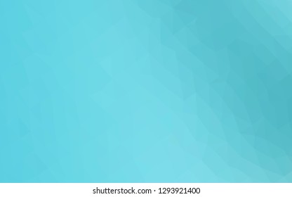 Light BLUE vector abstract polygonal cover. A vague abstract illustration with gradient. Triangular pattern for your business design.