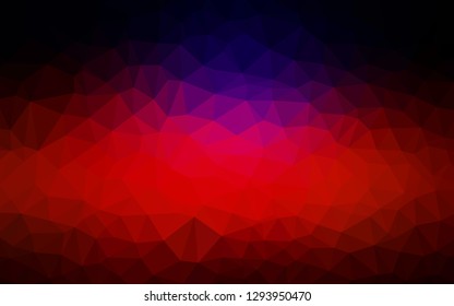 Light BLUE vector abstract polygonal template. Modern abstract illustration with triangles. Pattern for a brand book's backdrop.