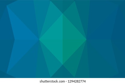 Light BLUE vector abstract polygonal texture. Colorful abstract illustration with gradient. A new texture for your design.