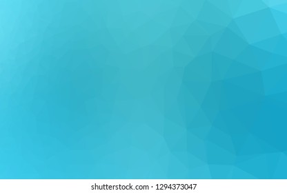 Light BLUE vector abstract polygonal texture. A completely new color illustration in a vague style. Completely new template for your business design.