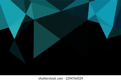 Light BLUE vector abstract polygonal layout. A completely new color illustration in a vague style. A completely new design for your business.