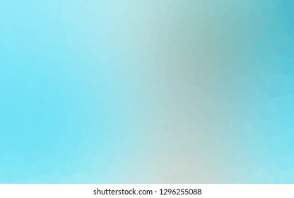 Light BLUE vector abstract polygonal layout. Creative illustration in halftone style with gradient. New texture for your design.