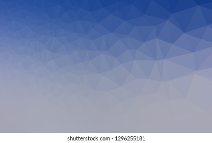Light BLUE vector abstract polygonal layout. Triangular geometric sample with gradient.  Textured pattern for background.