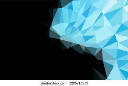 Light BLUE vector abstract polygonal texture. A sample with polygonal shapes. The template can be used as a background for cell phones.