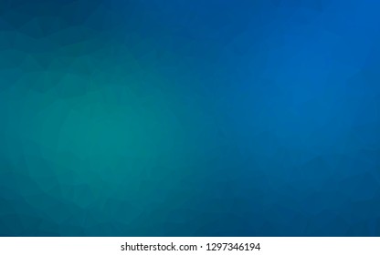 Light BLUE vector abstract polygonal layout. A vague abstract illustration with gradient. Textured pattern for background.