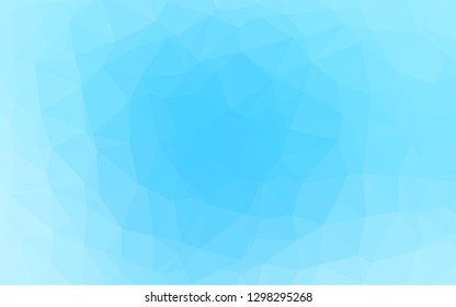 Light BLUE vector abstract polygonal texture. Colorful abstract illustration with gradient. Template for a cell phone background.