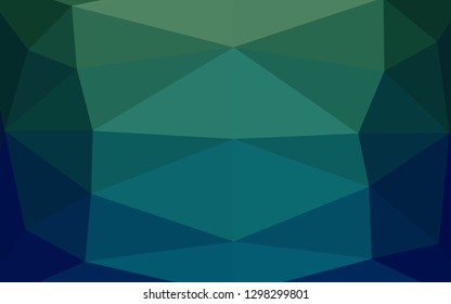 Light BLUE vector abstract polygonal texture. A vague abstract illustration with gradient. Template for your brand book.