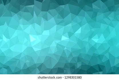 Light BLUE vector abstract polygonal background. Creative geometric illustration in Origami style with gradient. Pattern for a brand book's backdrop.