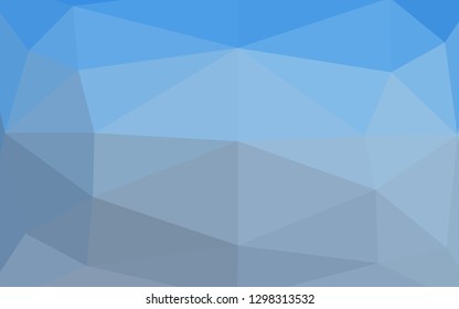 Light BLUE vector abstract polygonal texture. A vague abstract illustration with gradient. Brand new style for your business design.