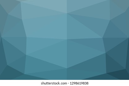 Light BLUE vector abstract polygonal cover. A vague abstract illustration with gradient. Completely new template for your business design.