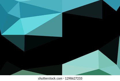 Light BLUE vector abstract polygonal cover. Colorful abstract illustration with gradient. Brand new design for your business.