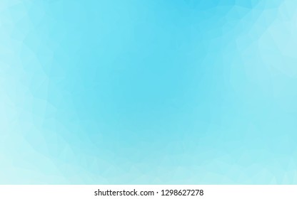 Light BLUE vector abstract polygonal cover. Glitter abstract illustration with an elegant design. Template for a cell phone background.