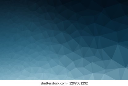 Light BLUE vector abstract polygonal cover. Geometric illustration in Origami style with gradient. Polygonal design for your web site.