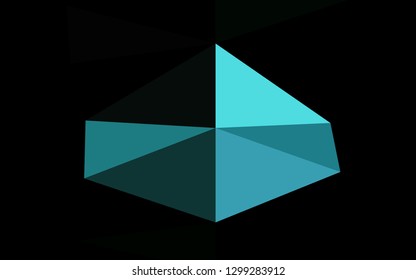Light BLUE vector abstract polygonal layout. A completely new color illustration in a vague style. The best triangular design for your business.