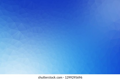 Light BLUE vector abstract polygonal texture. Modern geometrical abstract illustration with gradient. Template for a cell phone background.