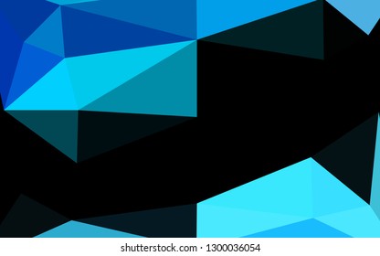 Light BLUE vector abstract polygonal texture. Shining colored illustration in a Brand new style. Elegant pattern for a brand book.