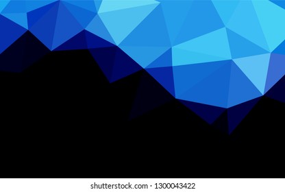 Light BLUE vector abstract polygonal layout. Colorful illustration in abstract style with gradient. The textured pattern can be used for background.