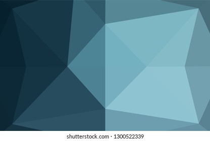 Light BLUE vector abstract polygonal layout. Glitter abstract illustration with an elegant design. The textured pattern can be used for background.