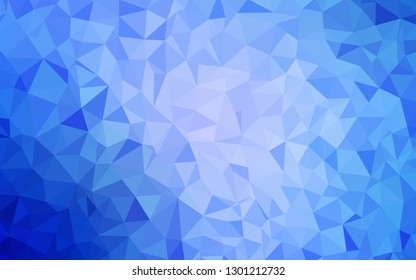 Light BLUE vector abstract polygonal background. Shining colorful illustration with triangles. New template for your brand book.