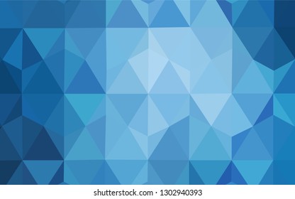Light BLUE vector abstract polygonal template. Modern abstract illustration with triangles. New template for your brand book.