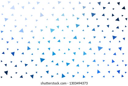 Light BLUE vector  abstract polygonal pattern. Creative illustration in halftone style with triangles. Textured pattern for your backgrounds.