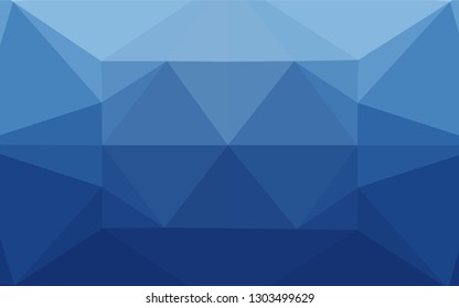 Light BLUE vector abstract polygonal texture. Shining colored illustration in a Brand new style. The best triangular design for your business.