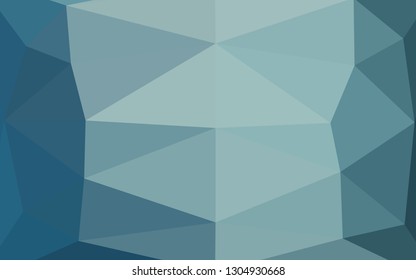 Light BLUE vector abstract polygonal texture. Colorful illustration in Origami style with gradient.  The best triangular design for your business.