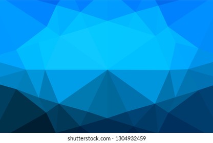 Light BLUE vector abstract polygonal layout. Modern geometrical abstract illustration with gradient. The completely new template can be used for your brand book.