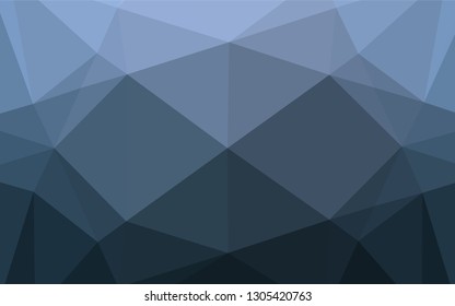 Light BLUE vector abstract polygonal layout. A vague abstract illustration with gradient. A completely new design for your business.