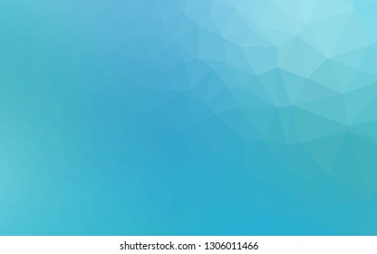 Light BLUE vector abstract polygonal cover. Modern geometrical abstract illustration with gradient. Brand new design for your business.