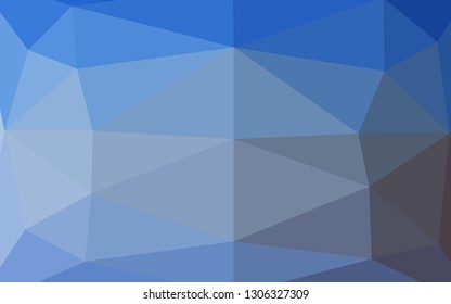 Light BLUE vector abstract polygonal cover. Geometric illustration in Origami style with gradient. Triangular pattern for your business design.