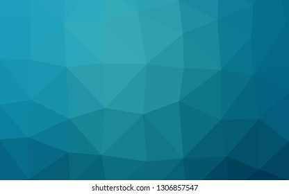 Light BLUE vector abstract polygonal layout. Creative illustration in halftone style with gradient. New texture for your design.