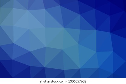 Light BLUE vector abstract polygonal texture. A vague abstract illustration with gradient. The best triangular design for your business.