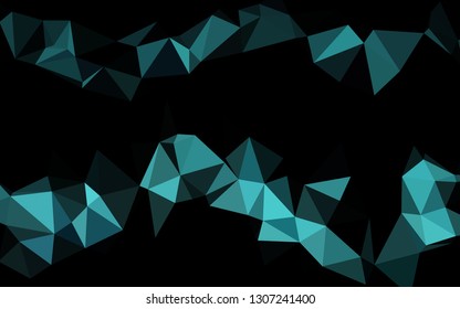 Light BLUE vector abstract polygonal layout. Shining colored illustration in a Brand new style. New texture for your design.