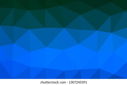 Light BLUE vector abstract polygonal cover. Colorful illustration in abstract style with gradient. Polygonal design for your web site.