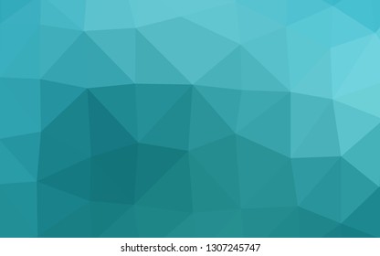 Light BLUE vector abstract polygonal cover. Shining illustration, which consist of triangles. New texture for your design.