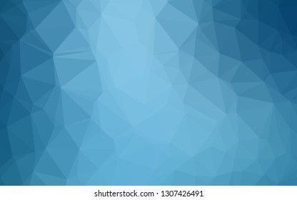 Light BLUE vector abstract polygonal texture. Glitter abstract illustration with an elegant design. Brand new style for your business design.