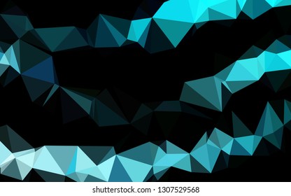 Light BLUE vector abstract polygonal texture. Modern geometrical abstract illustration with gradient. Textured pattern for background.