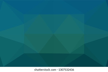 Light BLUE vector abstract polygonal cover. Brand new colored illustration in blurry style with gradient. Brand new design for your business.