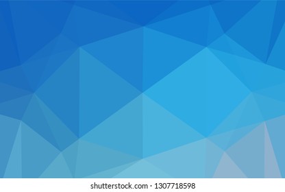 Light BLUE vector abstract polygonal layout. An elegant bright illustration with gradient. The completely new template can be used for your brand book.