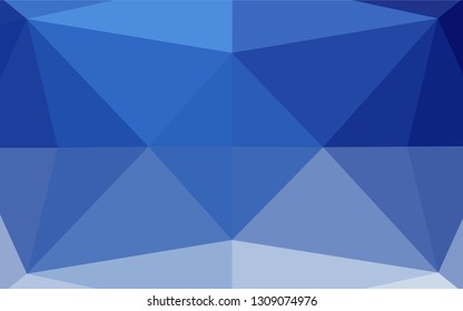 Light BLUE vector abstract polygonal cover. Brand new colored illustration in blurry style with gradient. A completely new design for your business.
