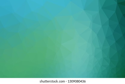 Light BLUE vector abstract polygonal texture. Brand new colorful illustration in with gradient. Textured pattern for background.