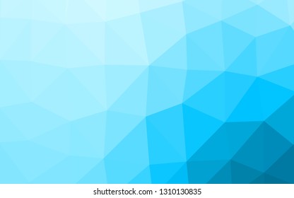 Light BLUE vector abstract polygonal cover. A vague abstract illustration with gradient. Template for your brand book.