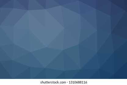 Light BLUE vector abstract polygonal layout. Geometric illustration in Origami style with gradient. Triangular pattern for your business design.