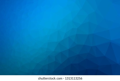 Light BLUE vector abstract polygonal layout. Glitter abstract illustration with an elegant design. Textured pattern for background.